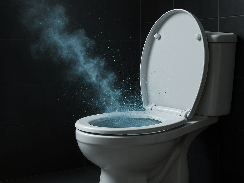 WC-Keime in der Luft