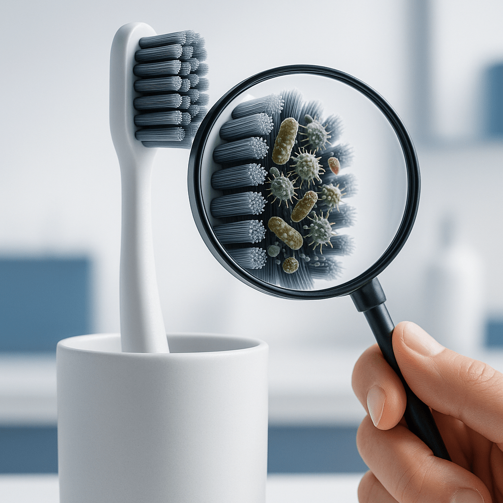 DentalHealthLabs Bakterien auf Zahnbürsten