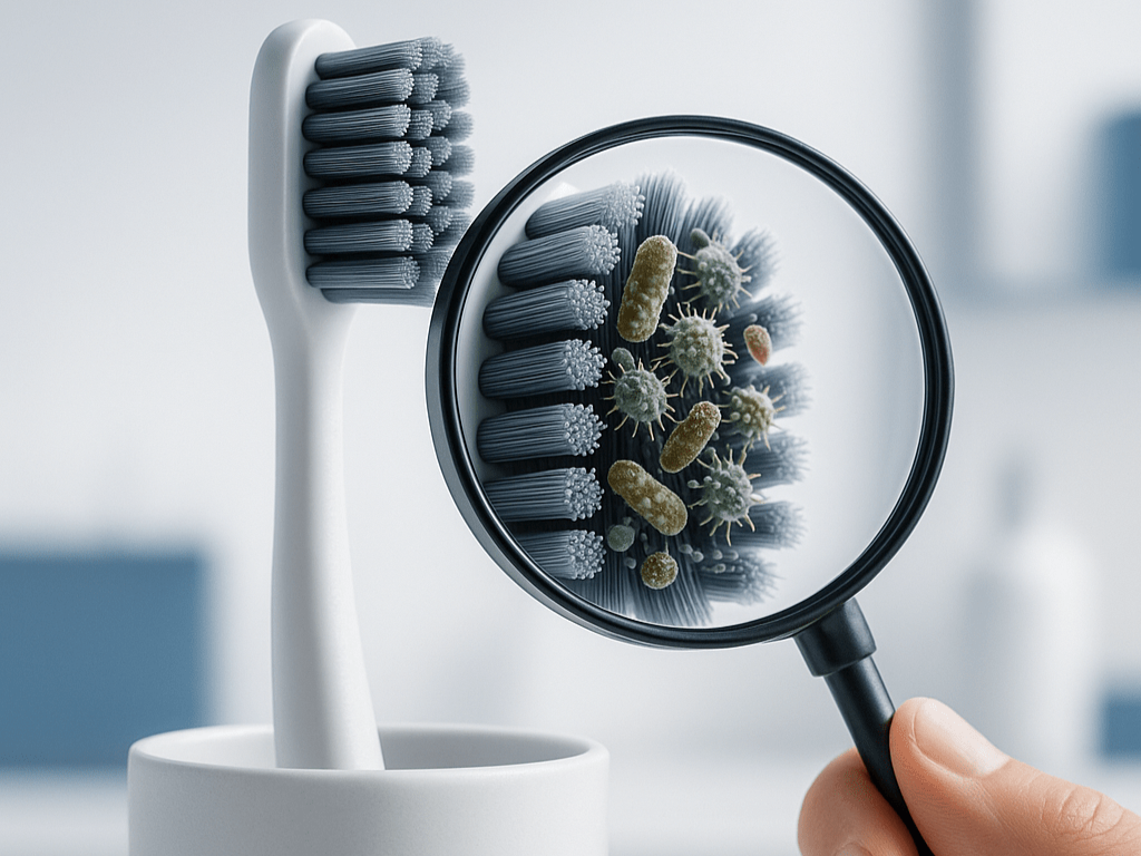 DentalHealthLabs Bakterien auf Zahnbürsten Mobile