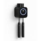 UV Sterilisator für Zahnbürsten von DentalHealthLabs in Schwarz mit 2 Slots Seitliche perspektive