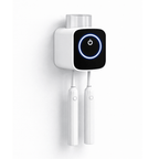 UV Sterilisator für Zahnbürsten von DentalHealthLabs in Weiß mit 2 Slots Seitliche perspektive
