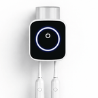 UV Sterilisator für Zahnbürsten von DentalHealthLabs in Weiß mit 2 Slots frontalperspektive
